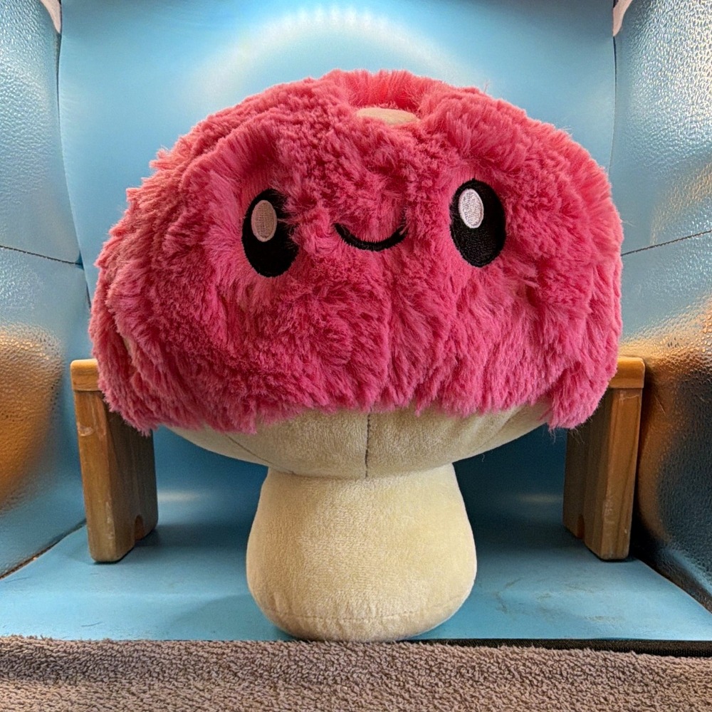 Squishable Pink/White Mushroom Plush Stuffed Animal Small 6-14 in Soft 2015 2258